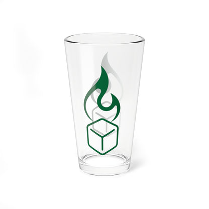 Burn Tha Ice Logo Pint Glass