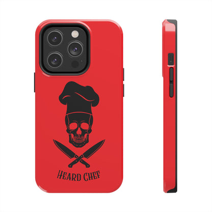 Heard Chef Skull Red Phone Case iPhone Samsung Galaxy