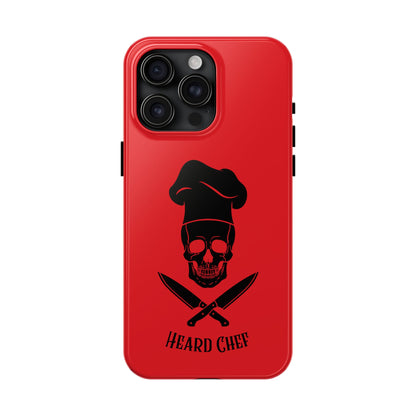 Heard Chef Skull Red Phone Case iPhone Samsung Galaxy