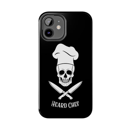 Heard Chef Skull Black Phone Case iPhone Samsung Galaxy