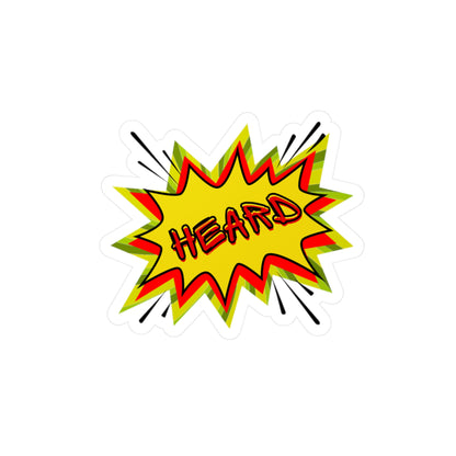 Heard POW Vinyl Sticker