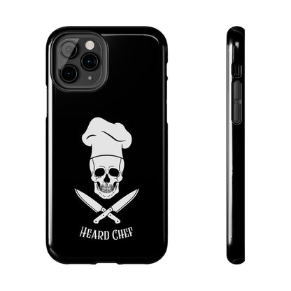 Heard Chef Skull Black Phone Case iPhone Samsung Galaxy