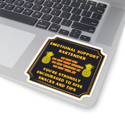 Emotional Support Bartender Sticker