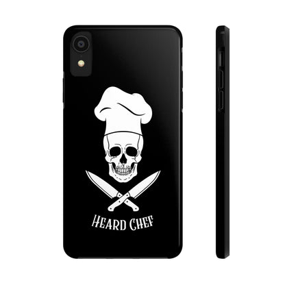 Heard Chef Skull Black Phone Case iPhone Samsung Galaxy