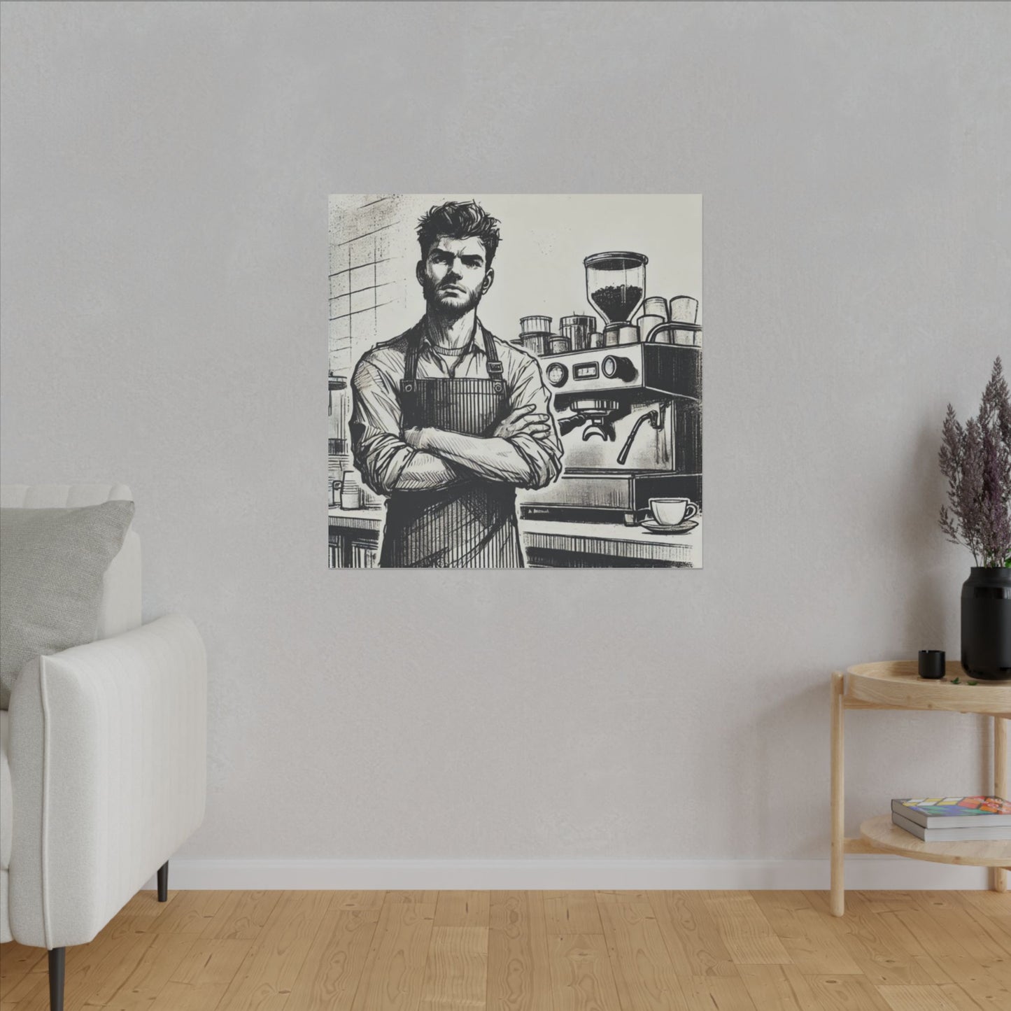 Canvas Print - Barista Industry Struggles