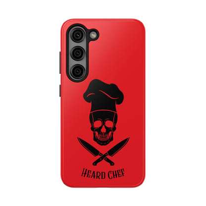 Heard Chef Skull Red Phone Case iPhone Samsung Galaxy