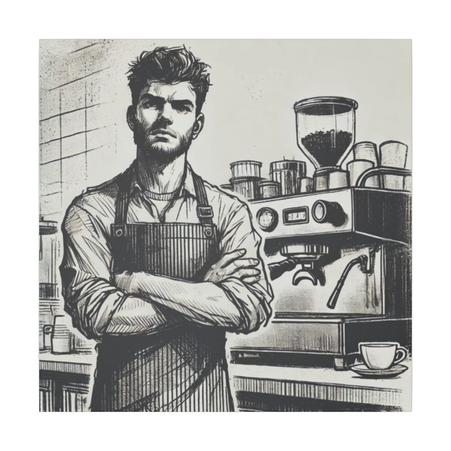 Canvas Print - Barista Industry Struggles