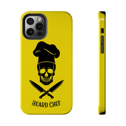 Heard Chef Skull BTI Gold Phone Case iPhone Samsung Galaxy