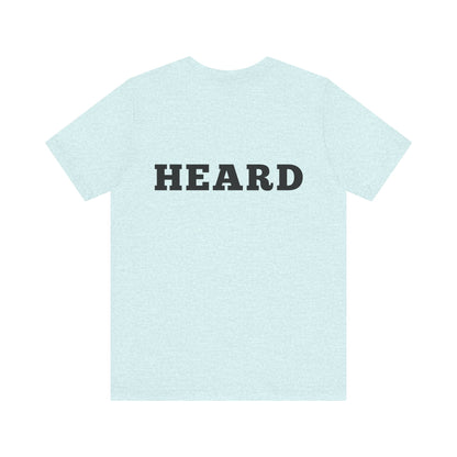 Heard T-Shirt Black Text