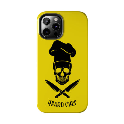 Heard Chef Skull BTI Gold Phone Case iPhone Samsung Galaxy