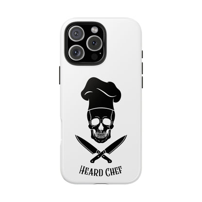 Heard Chef Skull White Phone Case iPhone Samsung Galaxy