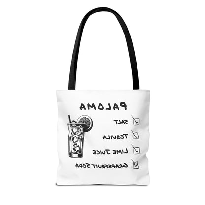 Paloma Tote Bag in Black Graphic