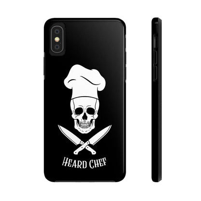 Heard Chef Skull Black Phone Case iPhone Samsung Galaxy