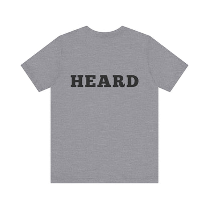 Heard T-Shirt Black Text