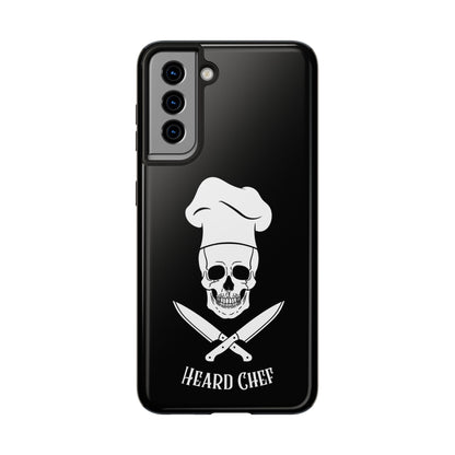 Heard Chef Skull Black Phone Case iPhone Samsung Galaxy