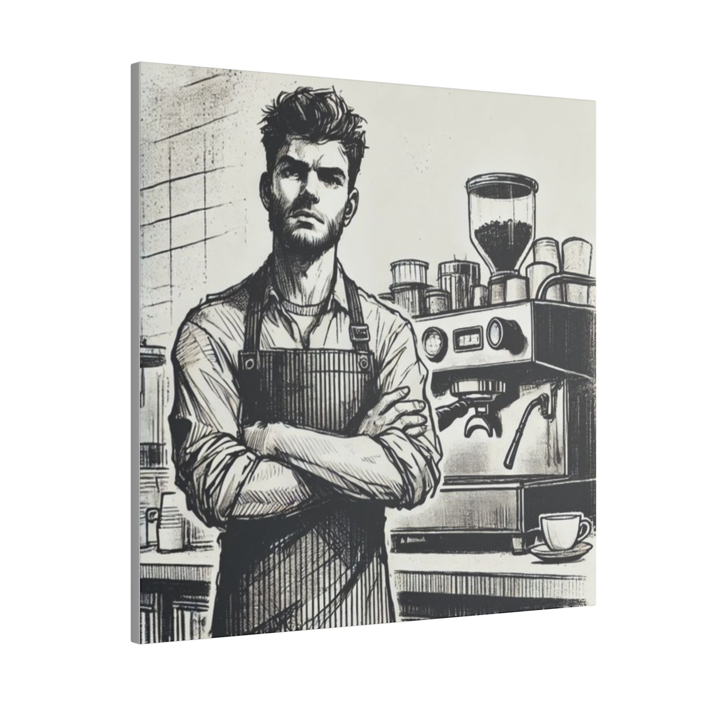 Canvas Print - Barista Industry Struggles