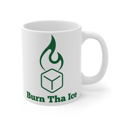 Mug Coffee 11oz - Green Burn Tha Ice Logo