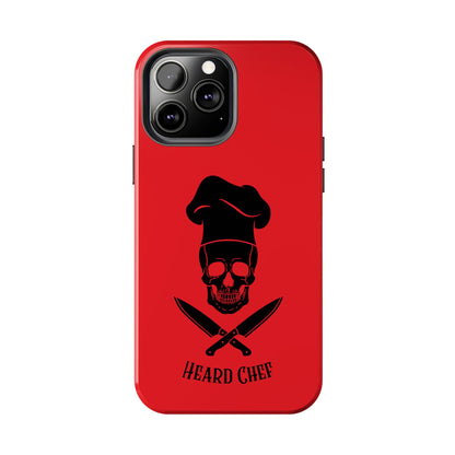 Heard Chef Skull Red Phone Case iPhone Samsung Galaxy