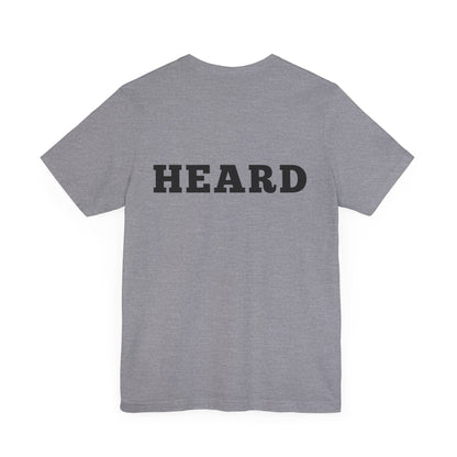 Heard T-Shirt Black Text