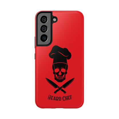 Heard Chef Skull Red Phone Case iPhone Samsung Galaxy