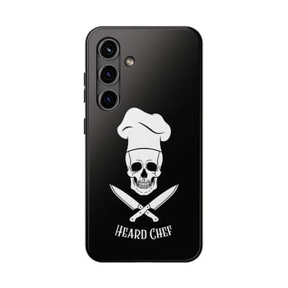 Heard Chef Skull Black Phone Case iPhone Samsung Galaxy