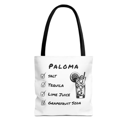Paloma Tote Bag in Black Graphic