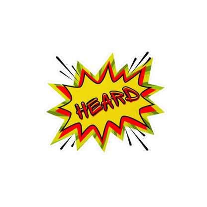 Heard POW Vinyl Sticker
