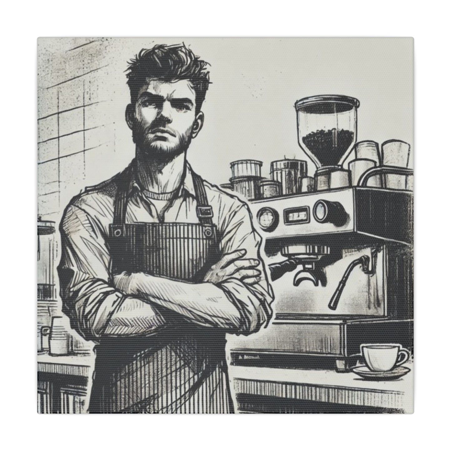 Canvas Print - Barista Industry Struggles