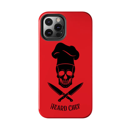 Heard Chef Skull Red Phone Case iPhone Samsung Galaxy