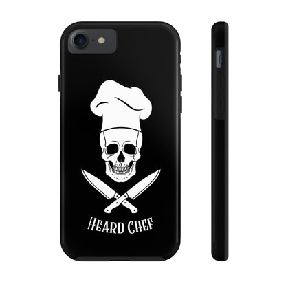 Heard Chef Skull Black Phone Case iPhone Samsung Galaxy