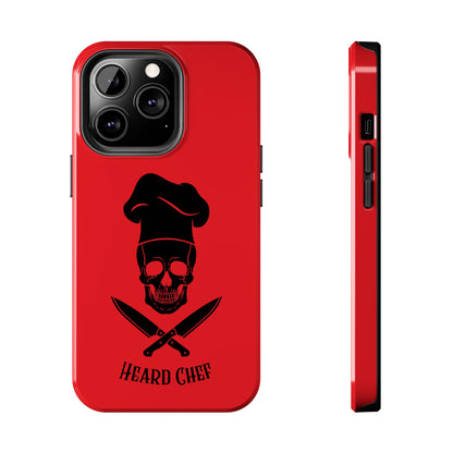 Heard Chef Skull Red Phone Case iPhone Samsung Galaxy