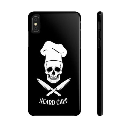 Heard Chef Skull Black Phone Case iPhone Samsung Galaxy