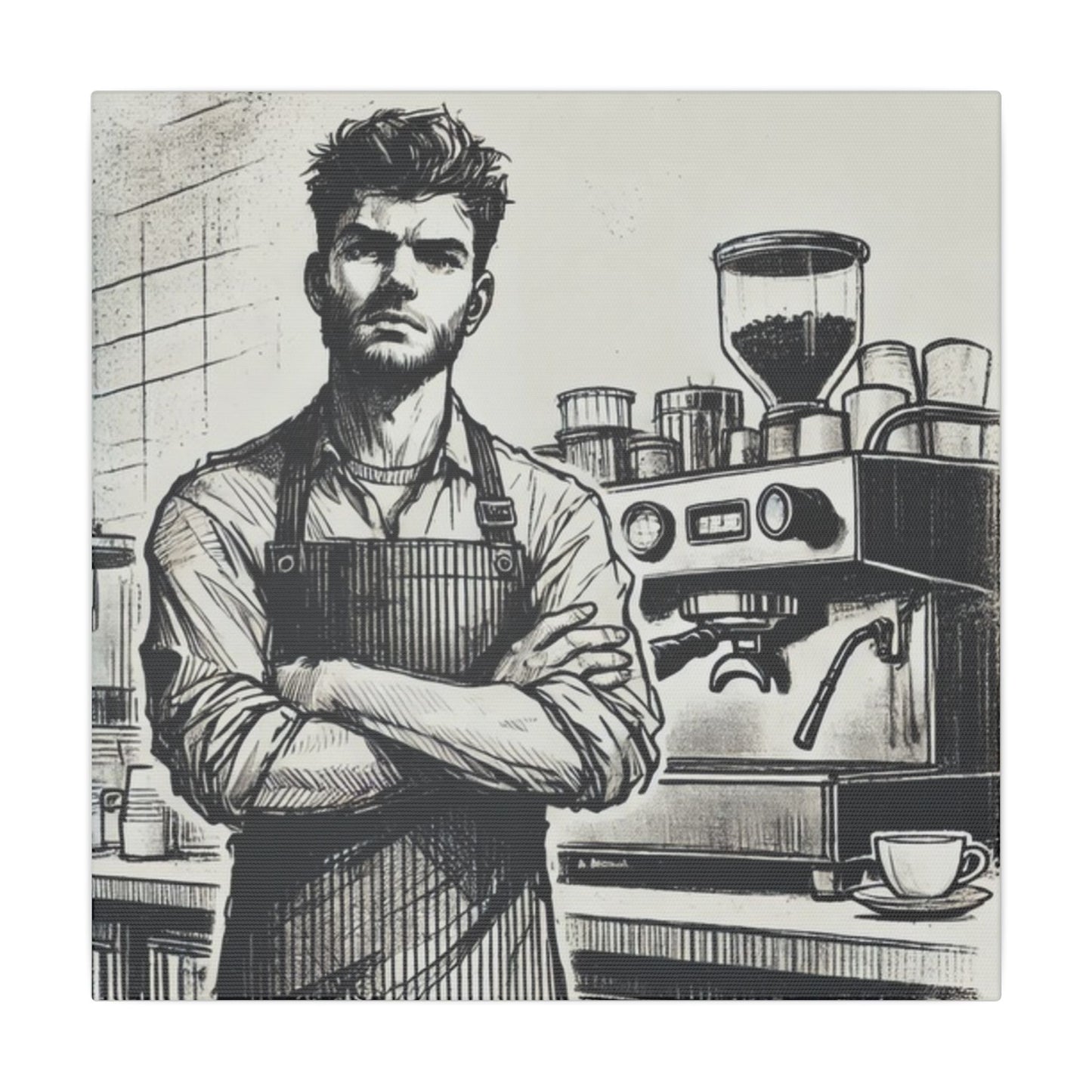 Canvas Print - Barista Industry Struggles