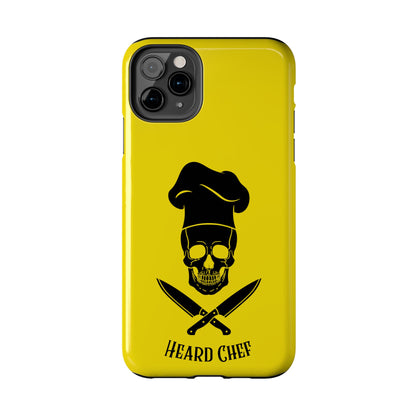 Heard Chef Skull BTI Gold Phone Case iPhone Samsung Galaxy