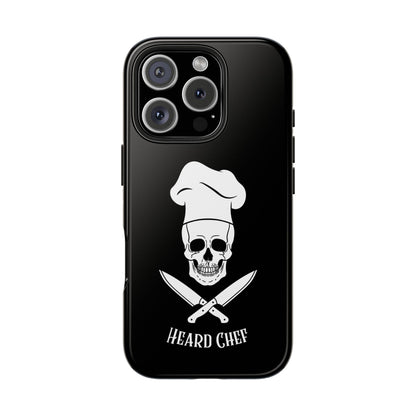 Heard Chef Skull Black Phone Case iPhone Samsung Galaxy