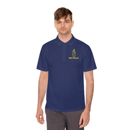 Burn Tha Ice Logo Polo Shirt