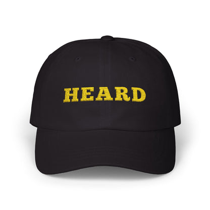 Heard Dad Cap Gold Text