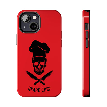 Heard Chef Skull Red Phone Case iPhone Samsung Galaxy