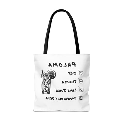 Paloma Tote Bag in Black Graphic