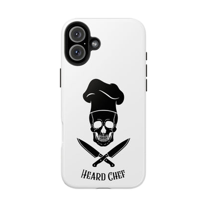Heard Chef Skull White Phone Case iPhone Samsung Galaxy