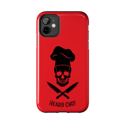 Heard Chef Skull Red Phone Case iPhone Samsung Galaxy