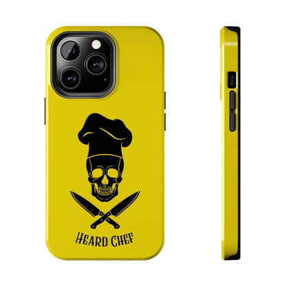 Heard Chef Skull BTI Gold Phone Case iPhone Samsung Galaxy
