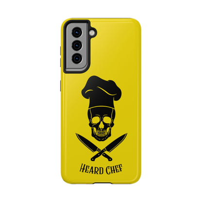 Heard Chef Skull BTI Gold Phone Case iPhone Samsung Galaxy