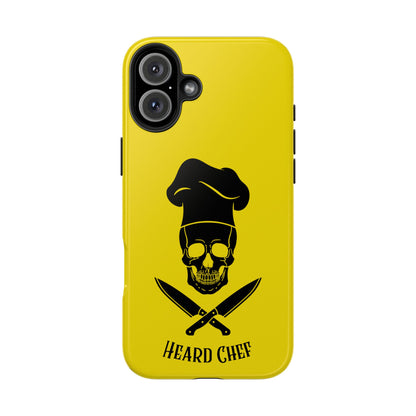 Heard Chef Skull BTI Gold Phone Case iPhone Samsung Galaxy